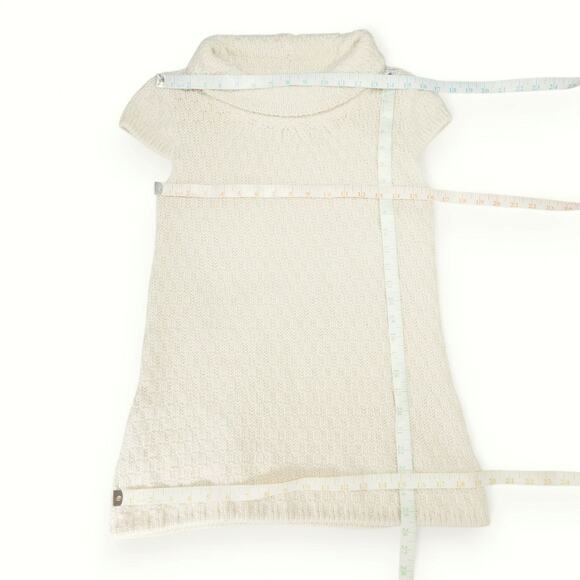 EUC Willi Smith Cowl-Neck Sweater Sz. S Cream Textured Knit Old Money Minimalist - Picture 6 of 6